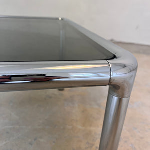 Couchtisch Chrom Rauchglas ETIENNE FERMIGIER