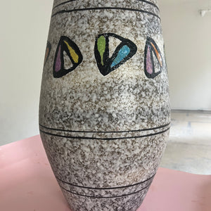 Bodenvase 613-60 weißgrau von Bay Keramik West Germany