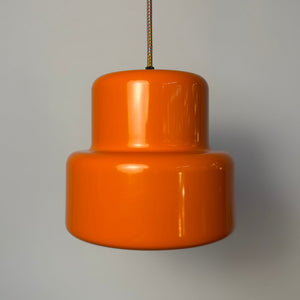 Hängelampe Poker orange von Jo Hammerborg für Fog & Mørup