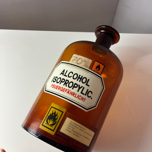 Apothekerglas Alcohol Isoprobylic braun