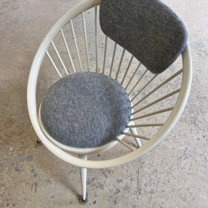 Circle Chair weiß von Yngve Ekström für Swedese