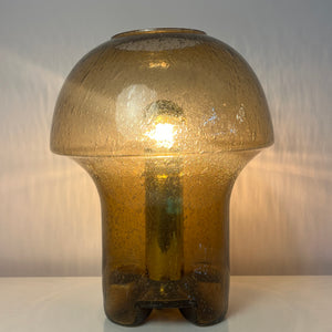 Pilzlampe braun Einschlussglas von Süssmuth Leuchten