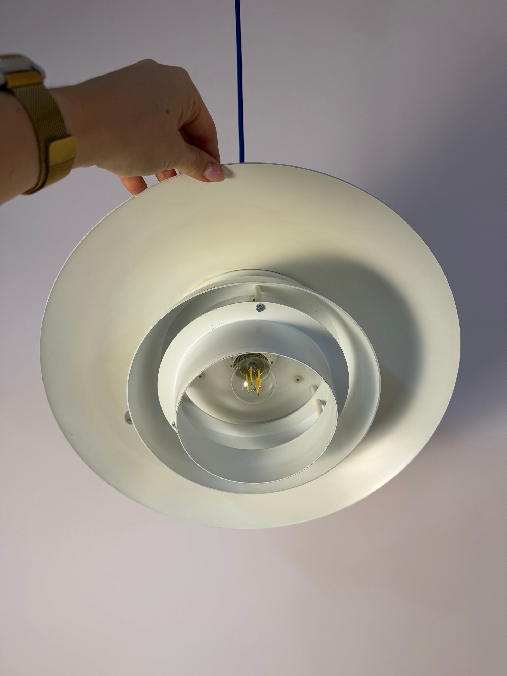 Lamellenlampe weiß aus Dänemark
