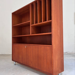 Bücherregal mit Klappfach Teak aus Dänemark