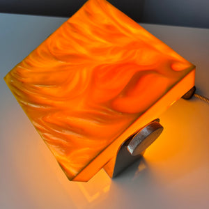 Tischlampe gelb von Uwe Mersch