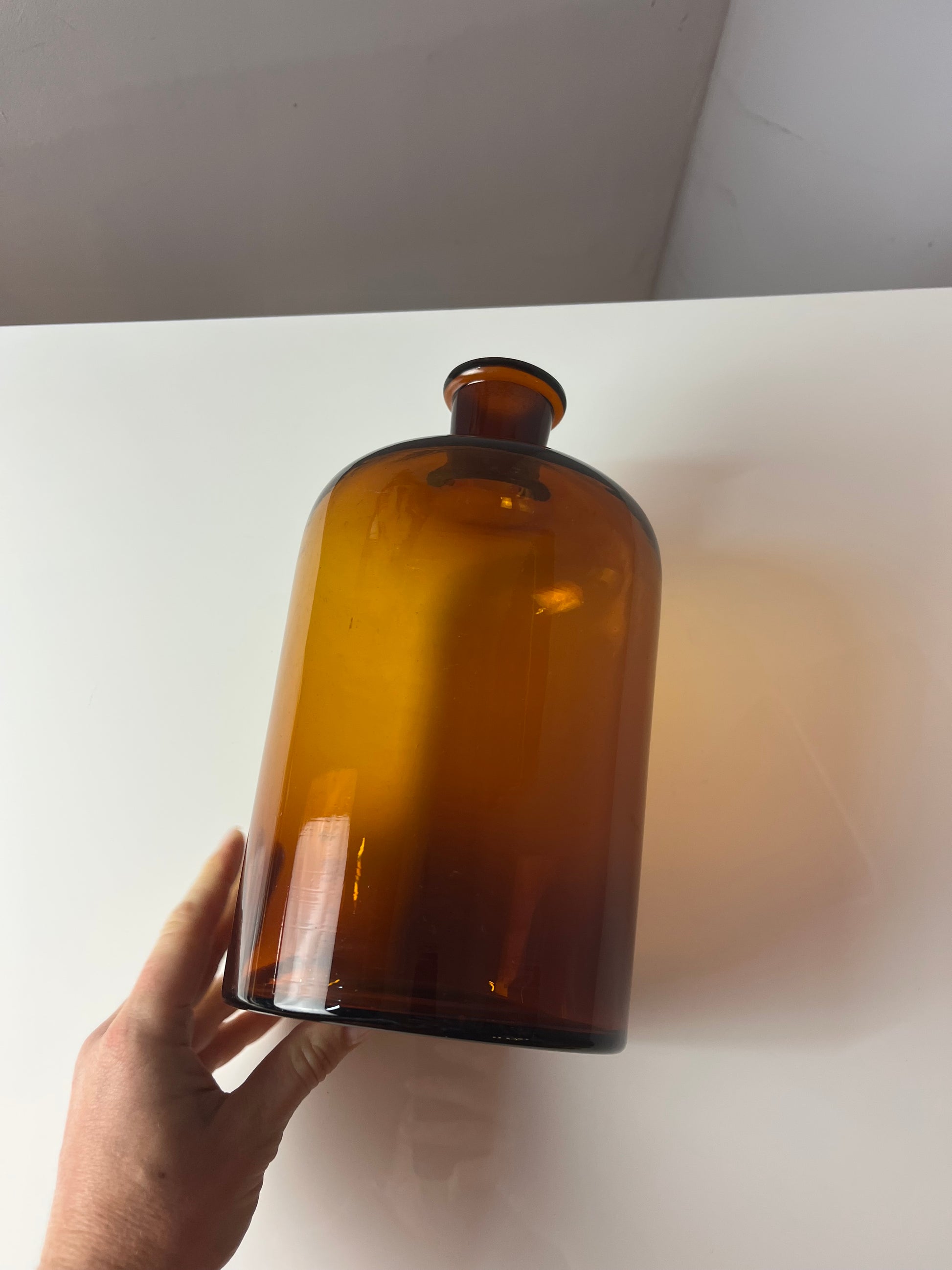 Apothekerglas braun ohne Deckel