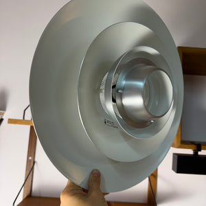 Lamellenlampe Modell Dania 2040 silber von Kurt Wiborg für JEKA