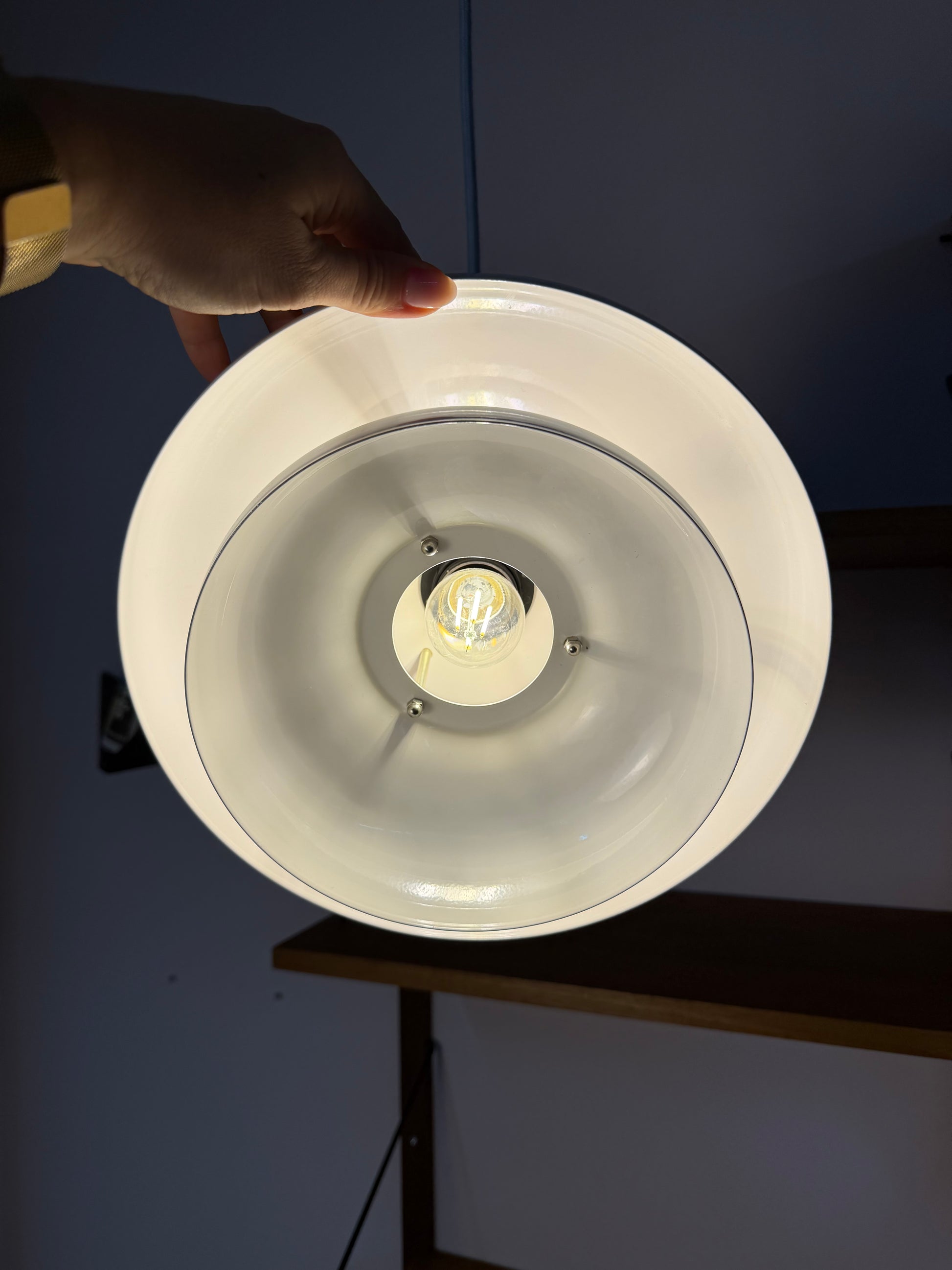 Lamellenlampe weiß aus Dänemark