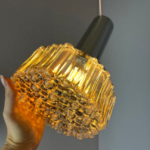Pendelleuchte Modell P105 Rauchglas Chrom von STAFF