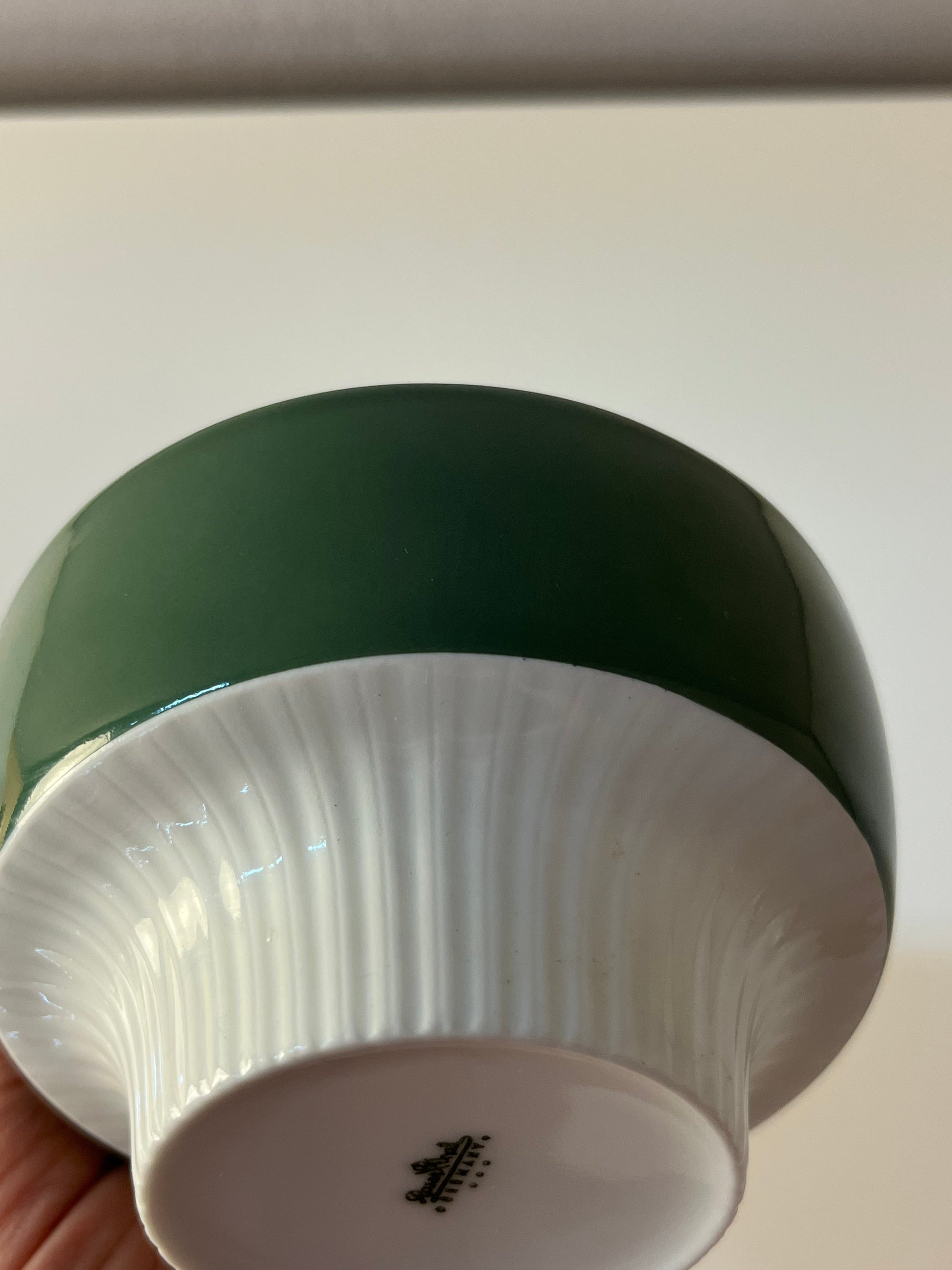 Set: Zucker & Milch Modulation Secunda grün von Tapio Wirkkala für Rosenthal