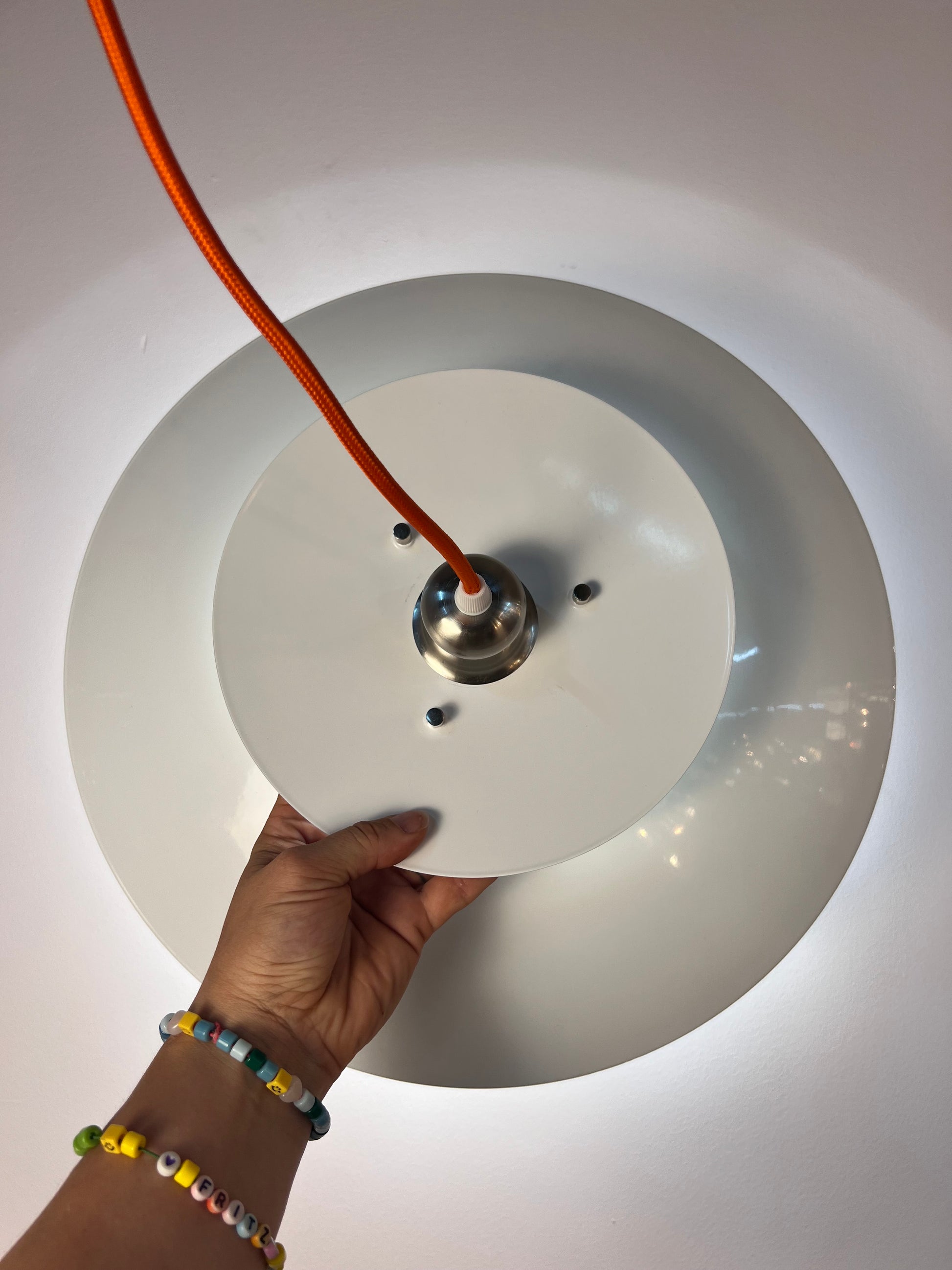 Lamellenlampe weiß aus Dänemark