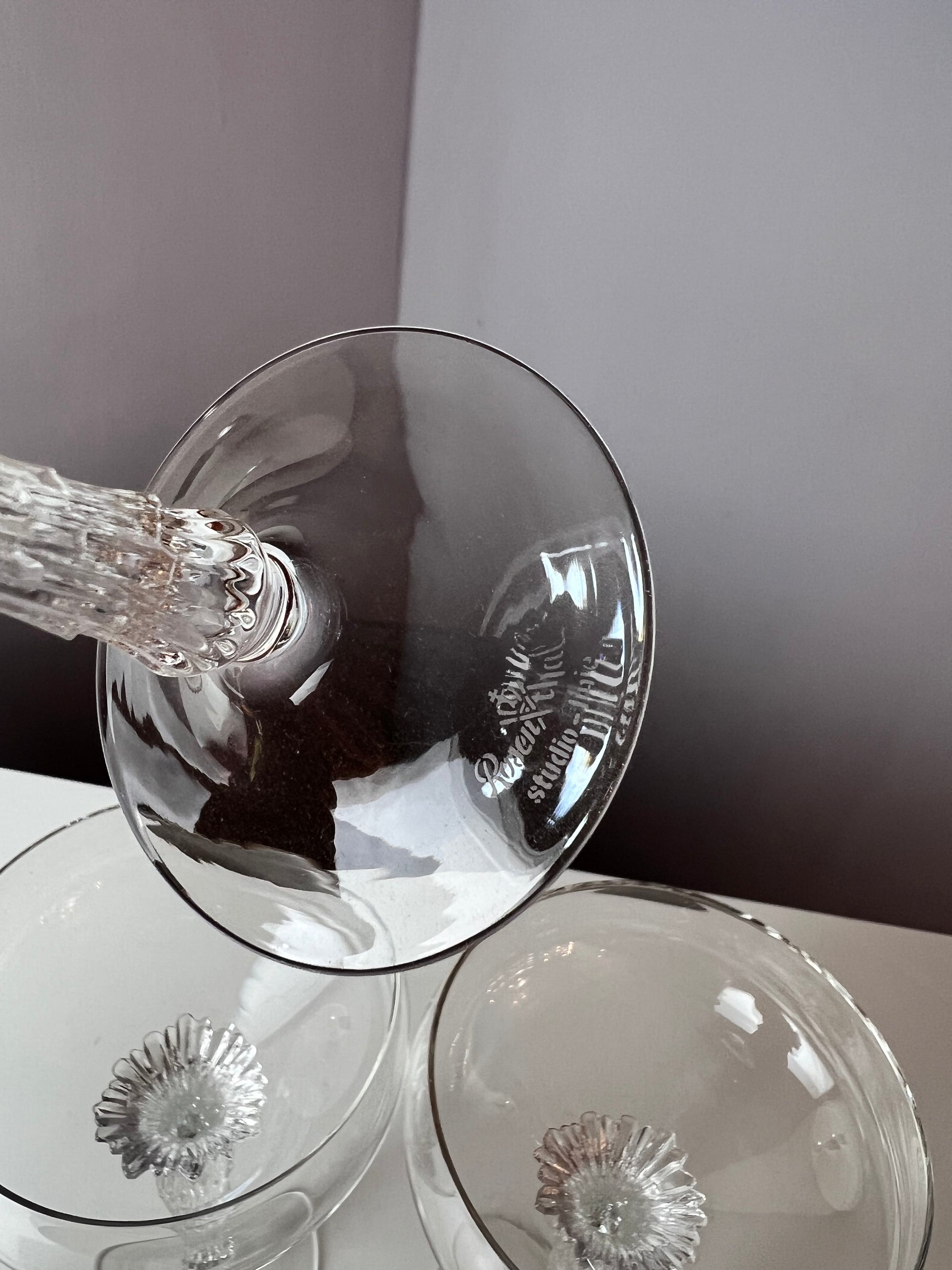 Set: 4x Weinglas Split von Pavel Hlava für Rosenthal Studio Linie
