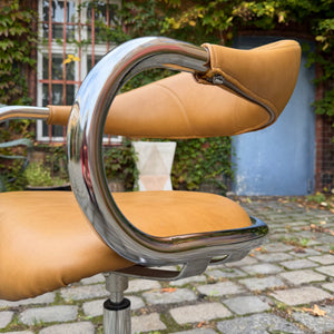 Drehstuhl Chrom Leder von Olymp