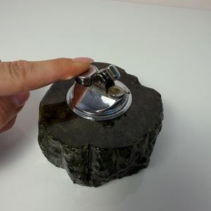 Tischfeuerzeug grün schwarz Alabaster