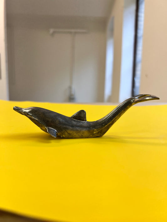 Flaschenöffner Delfin versilbert 60er