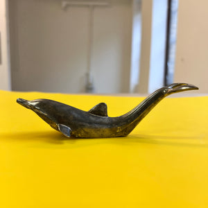 Flaschenöffner Delfin versilbert 60er