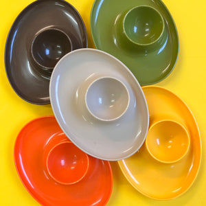 Set: 5x Eierbecher stapelbar Kunststoff 70er