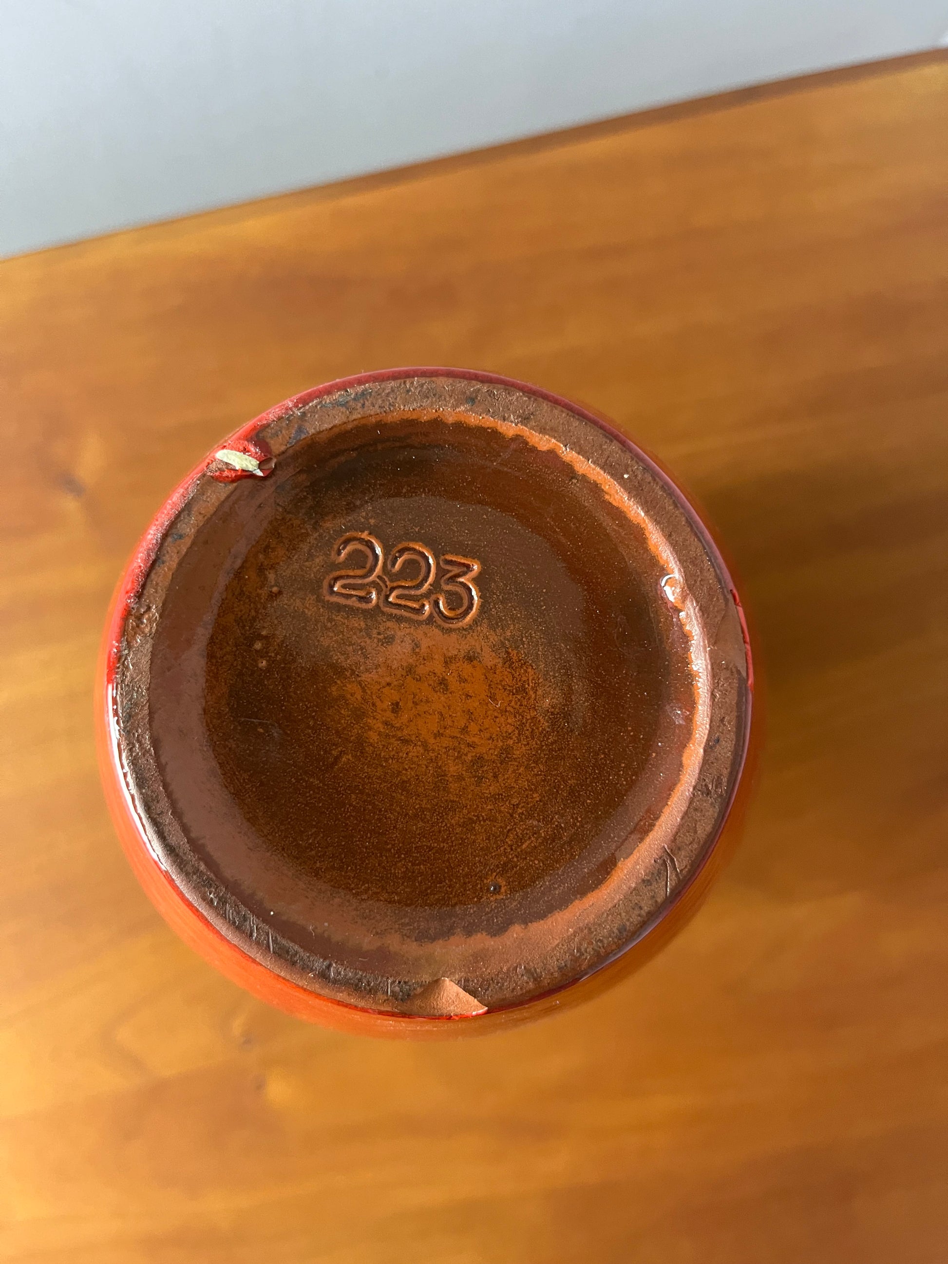 Karaffe 223 Fat Lava rot von Kreutz Keramik