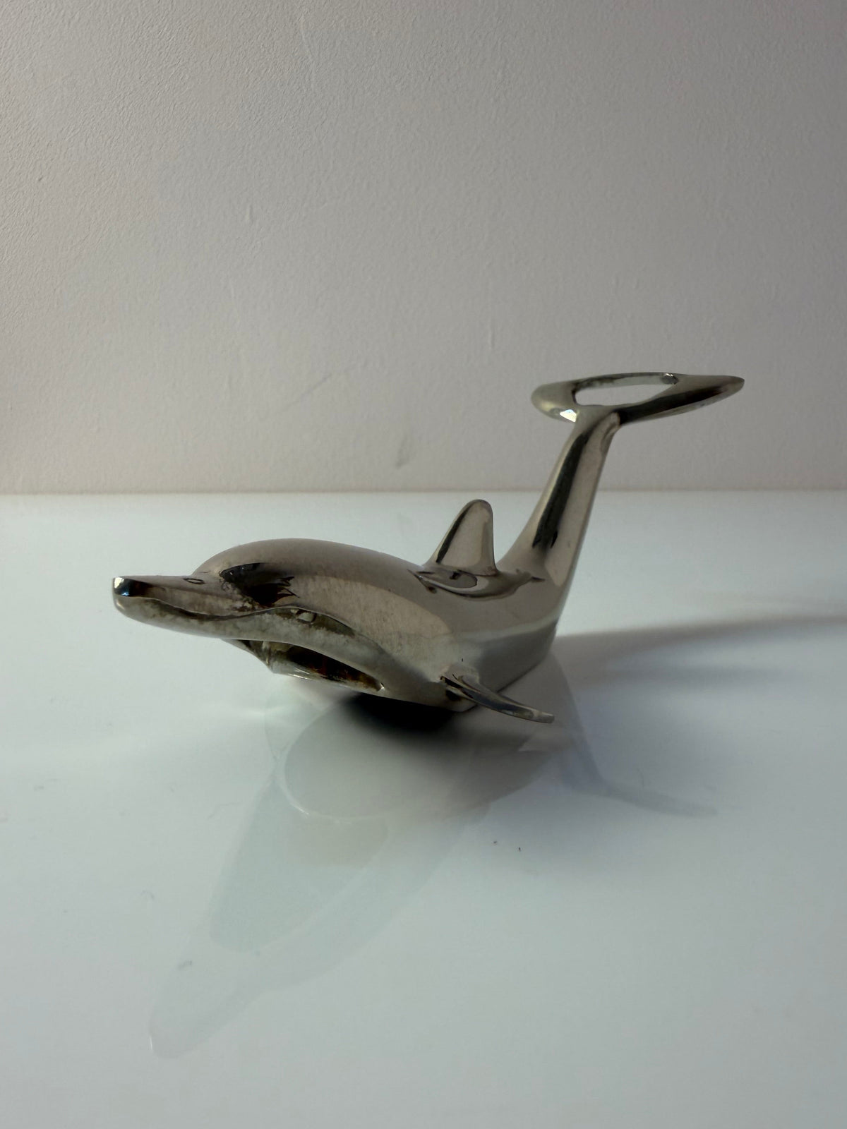 Flaschenöffner Delfin silber aus Dänemark