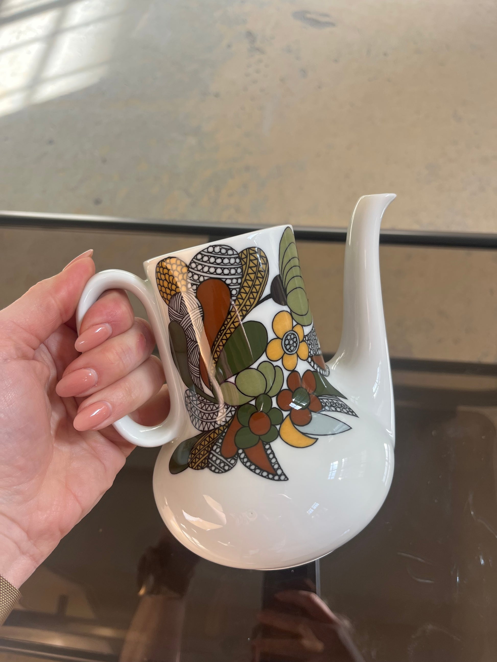 Kaffeekanne klein Kiruna Camargue von Tapio Wirkkala für Thomas