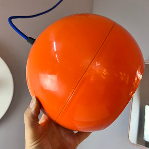 Kugellampe Kunststoff orange