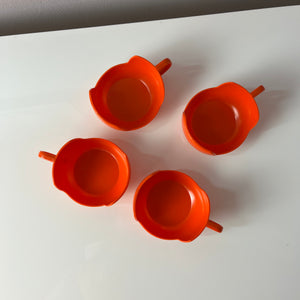 Set: 4x Glasbecher orange