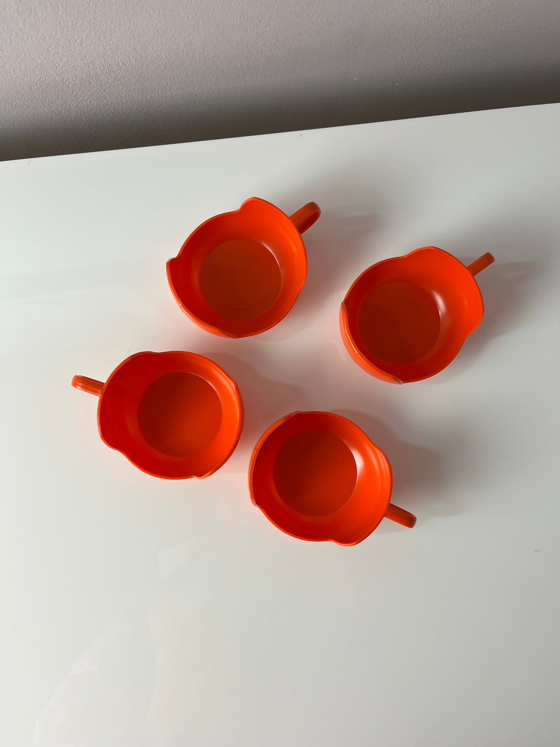 Set: 4x Glasbecher orange