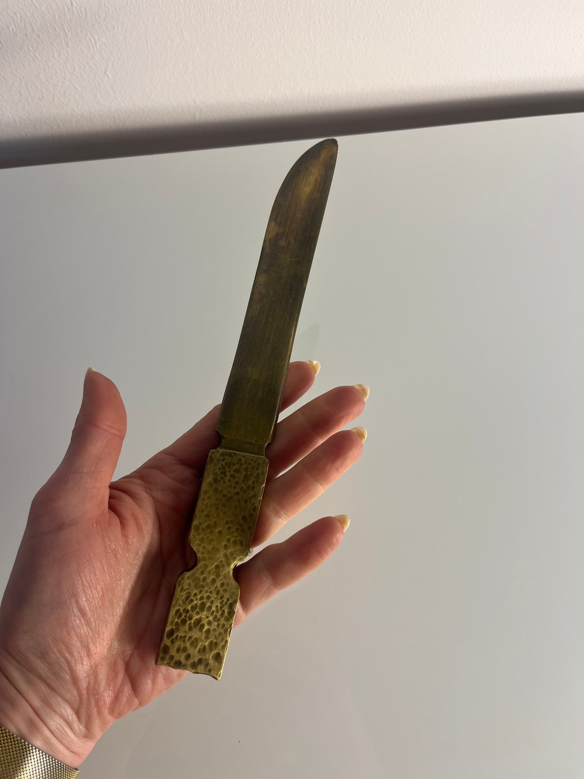 Brieföffner Messing aus Dänemark