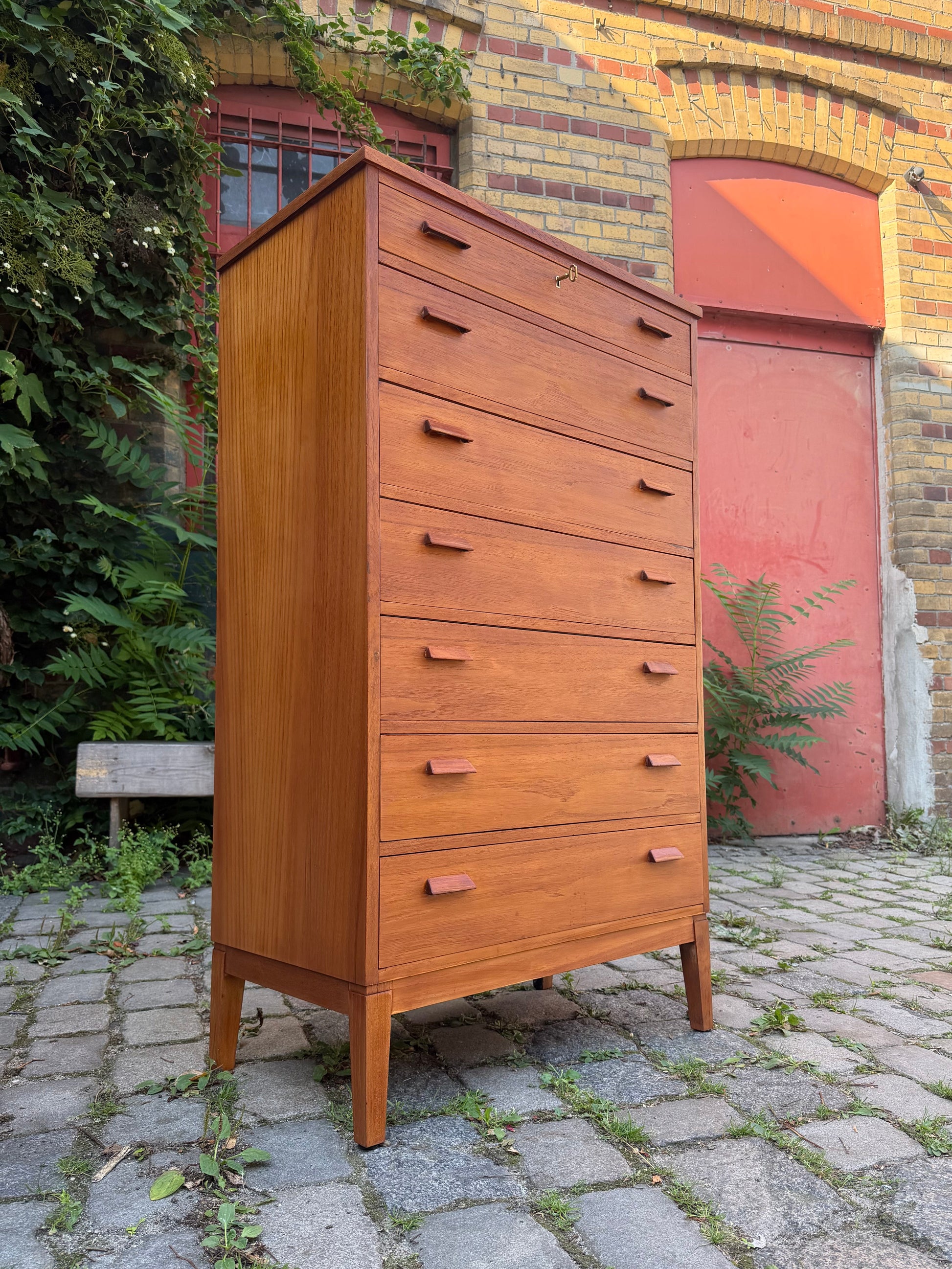 Tallboy Kommode Teak aus Dänemark