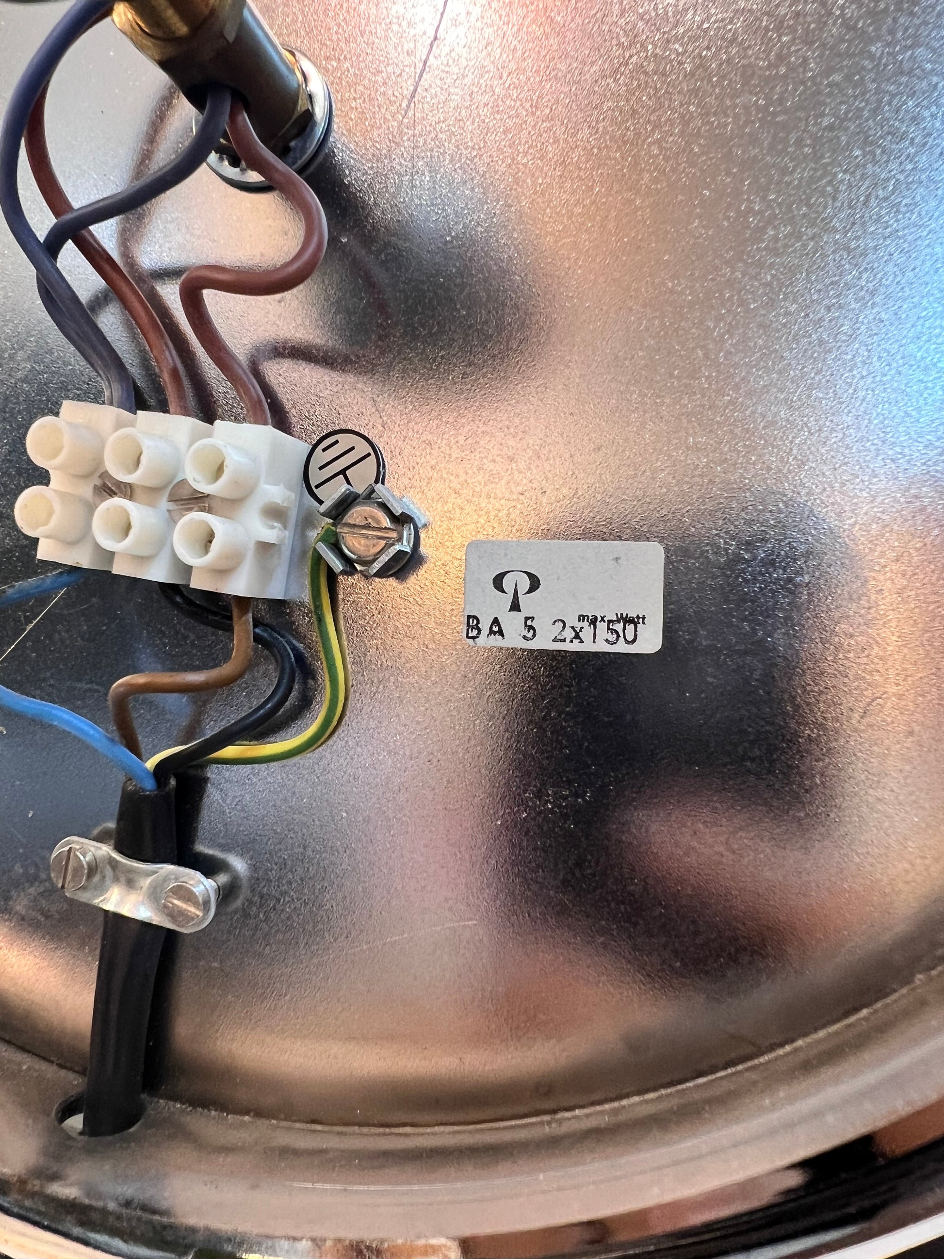 Rarität für Sammler: Stehlampe Futura weiß Chrom von Koch & Lowy für Peill & Putzler