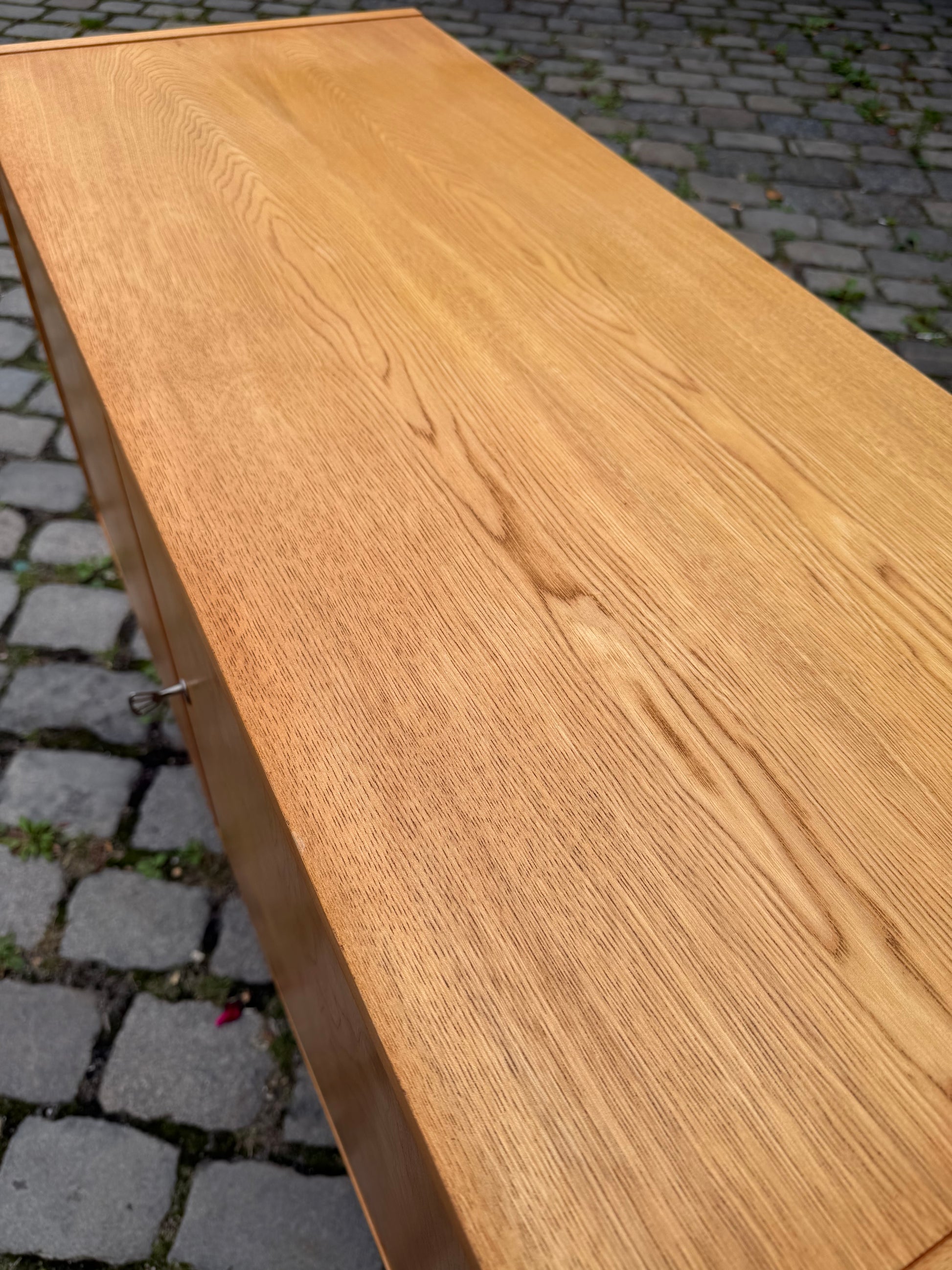 Kommode Typ 602/A Esche mit Schranktüren von Franz Ehrlich für Hellerau
