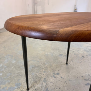 Esstisch Teak mit Metallbeinen von Niels Bach