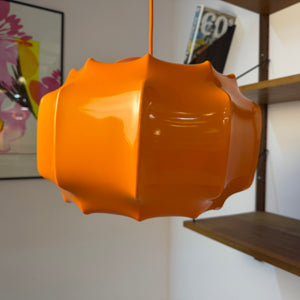 Hängelampe orange mit orangem Kabel von Ilka Plast