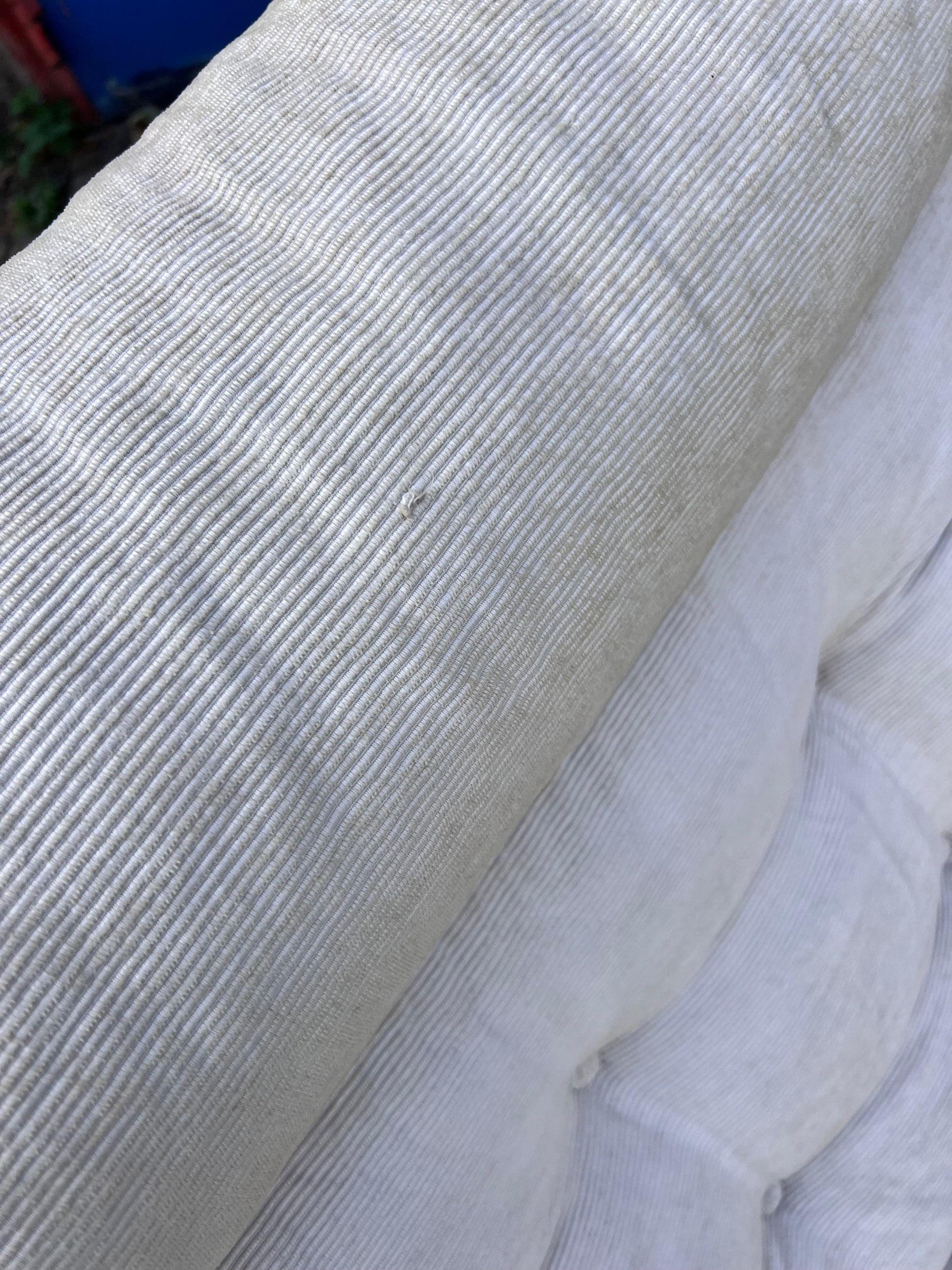 Sessel beige Kord Chromgestell