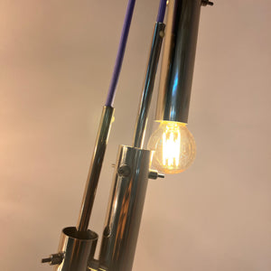 Hängelampe Chrom mit variablem Leuchtmittel