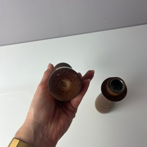 Set: 2x Kerzenständer Teak