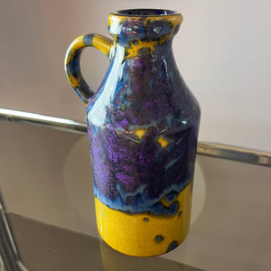 Vase gelb lila von Marei Keramik