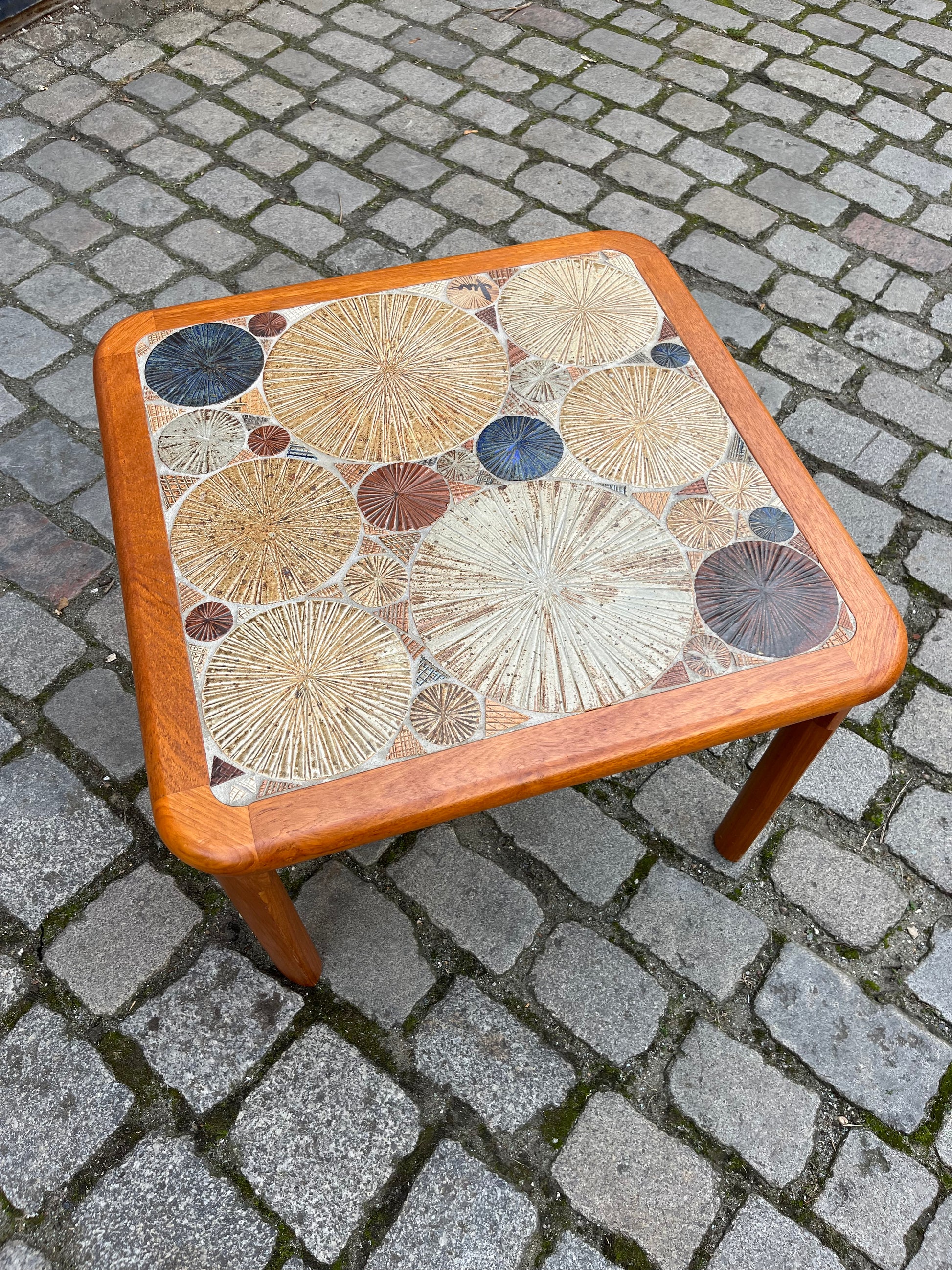 Couchtisch Teak Fliesen von Tue Poulsen für Haslev