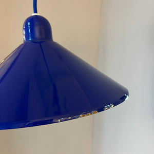 Metalllampe HORN blau aus Dänemark
