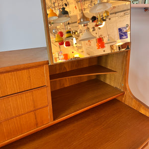 Sekretär mit Spiegel Teak aus Dänemark