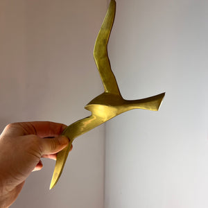 Wanddeko Schwalbe Messing