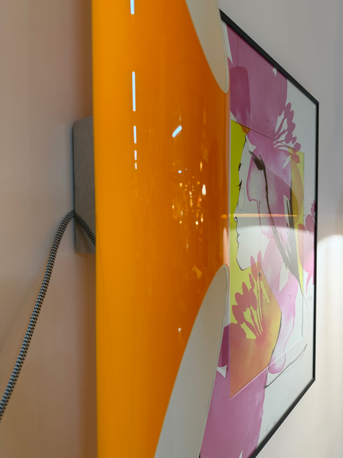 Wandlampe Shakti Wall Fix orange von Marzio Rusconi Clerici für Kundalini
