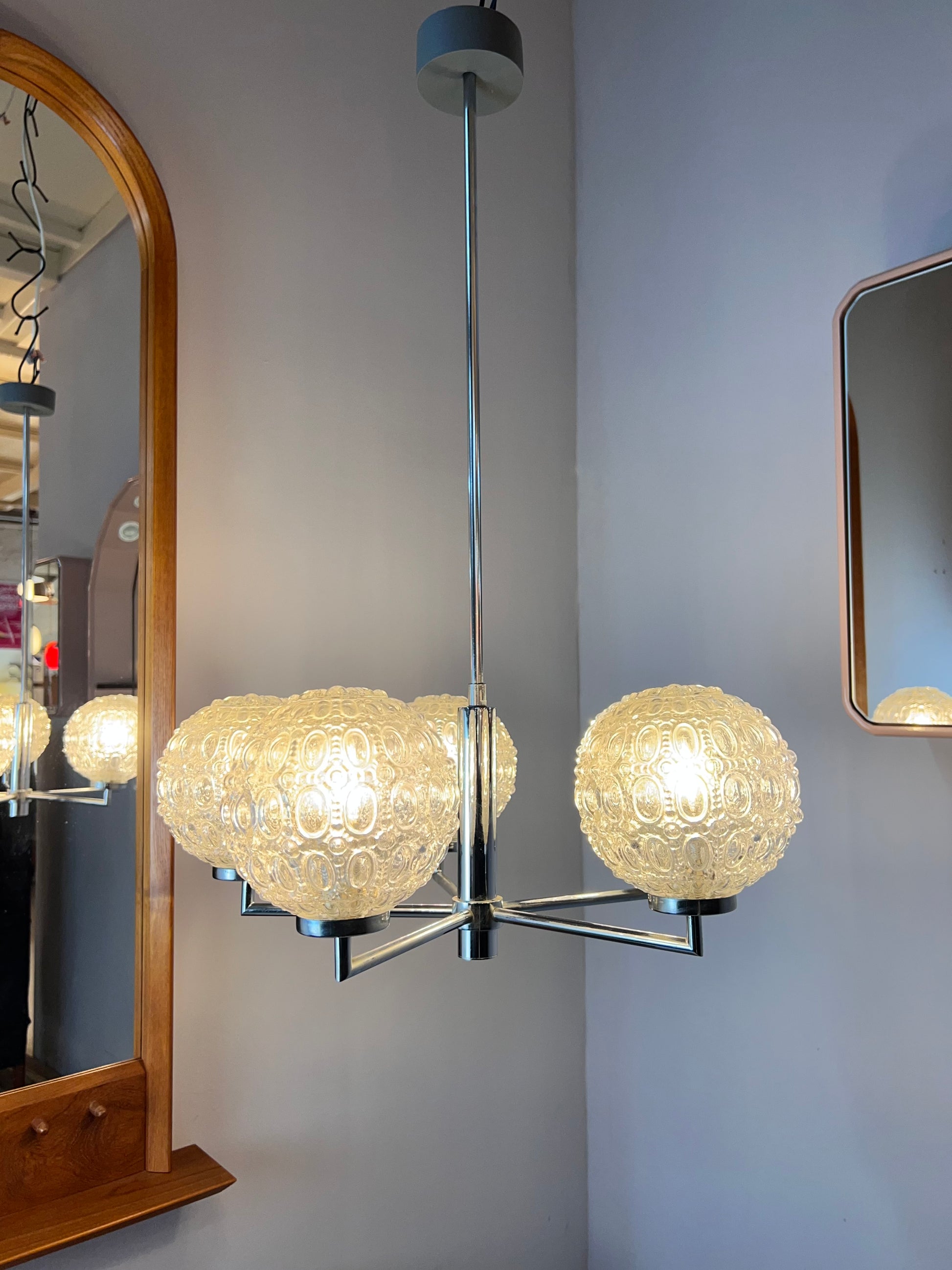 Kronleuchter Sputnik Chrom