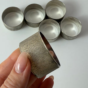 Set: 6x Serviettenring versilbert