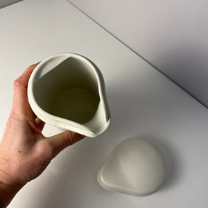 Apothekerdose Ol. Zinci weiß Porzellan