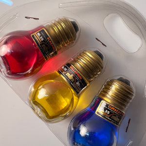 Set: 3x Schnaps in Glühbirne