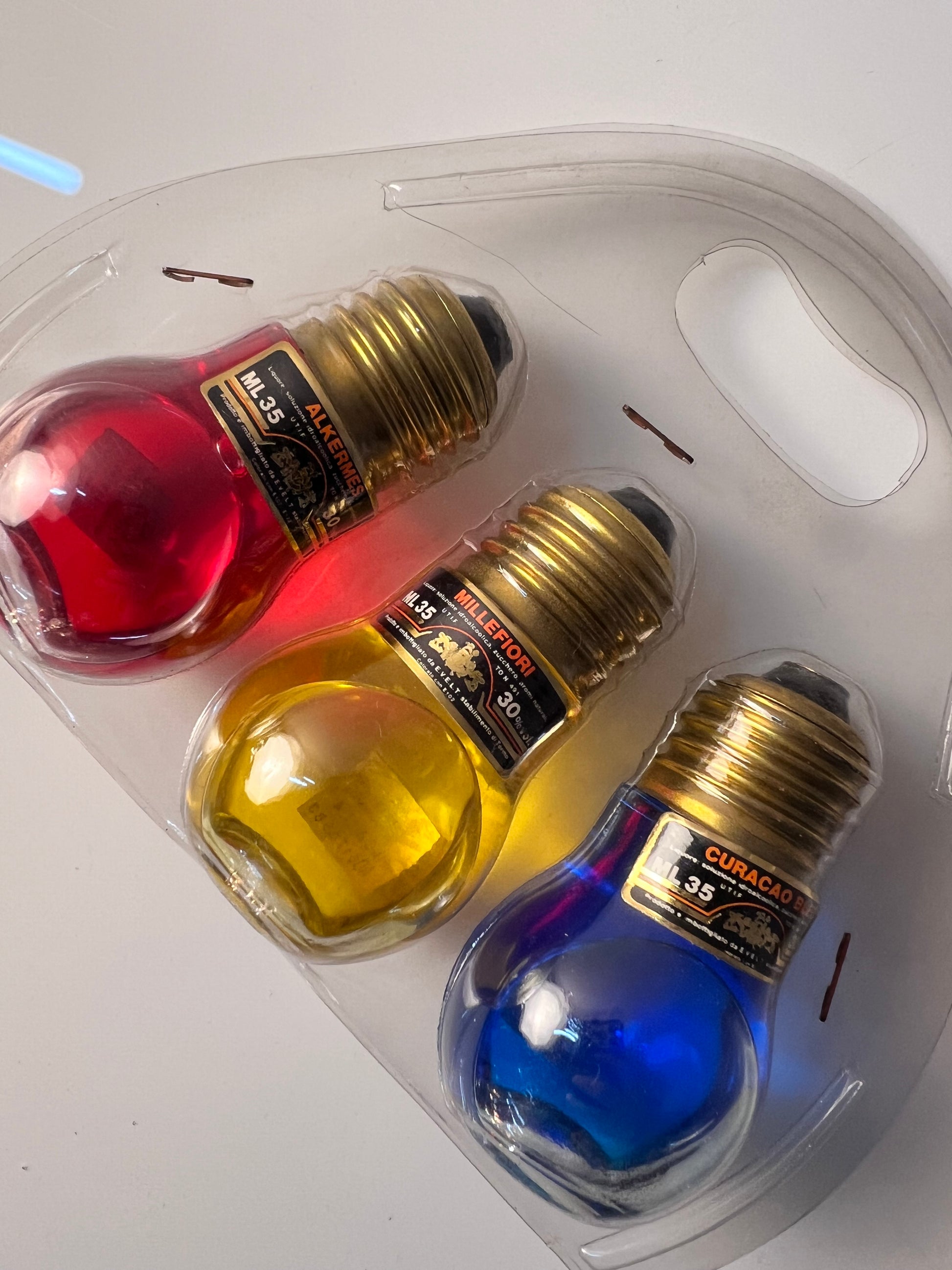 Set: 3x Schnaps in Glühbirne