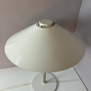 Tischlampe Trapez weiß orange von Christian Hvidt für Nordisk Solar