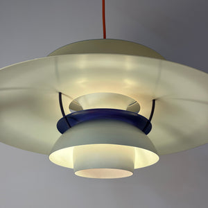 Lamellenlampe PH5 weiß von Poul Henningsen für Louis Poulsen