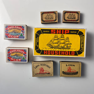 Set: Vintage Streichholzschachteln British Nautik